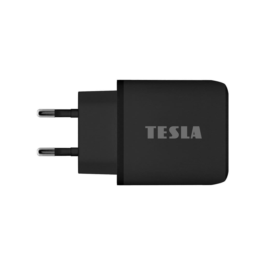 TESLA Electronics - Adaptador para cargador rápido Power Delivery 25W negro