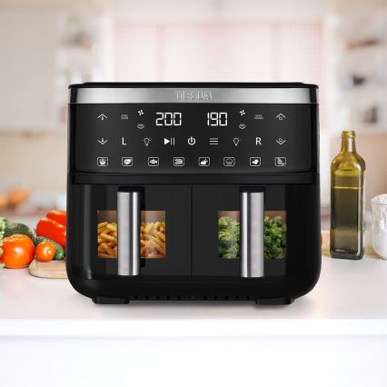 TESLA Electronics AirCook - Doble freidora digital multifuncional de aire caliente 7,6 l 2850W/230V