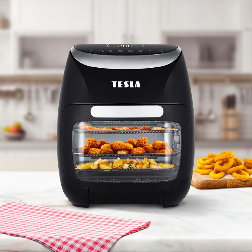 TESLA Electronics AirCook - Freidora digital multifunción de aire caliente 11 l 2000W/230V