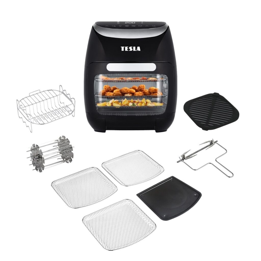 TESLA Electronics AirCook - Freidora digital multifunción de aire caliente 11 l 2000W/230V