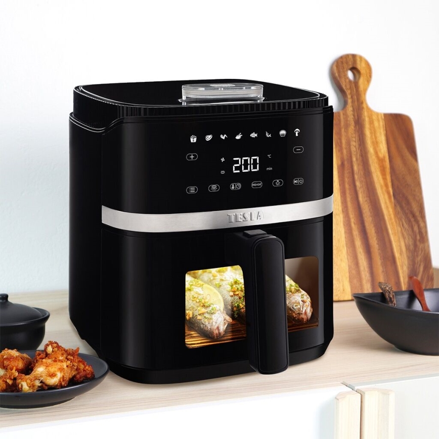 TESLA Electronics AirCook - Freidora digital multifunción de aire caliente 5 l 1500W/230V