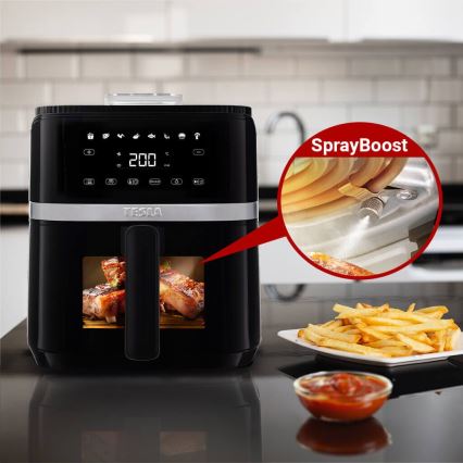TESLA Electronics AirCook - Freidora digital multifunción de aire caliente 5 l 1500W/230V