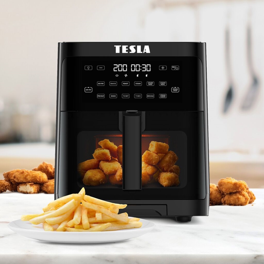 TESLA Electronics AirCook - Freidora multifunción de vapor y aire caliente 5 l 1500W/230V