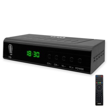 TESLA Electronics - DVB-T2 H.265 (HEVC) receptor HDMI-CEC 2xAAA + control remoto