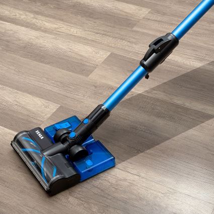 TESLA Electronics PureStar - Aspiradora escoba inalámbrica flexible 3en1 300W/2200 mAh negro/azul