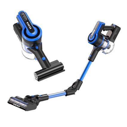 TESLA Electronics PureStar - Aspiradora escoba inalámbrica flexible 3en1 300W/2200 mAh negro/azul