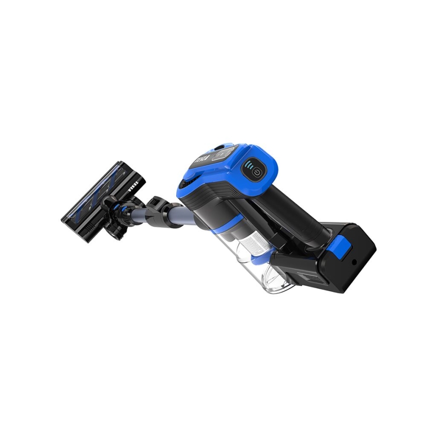 TESLA Electronics PureStar - Aspiradora escoba inalámbrica flexible 3en1 300W/2200 mAh negro/azul