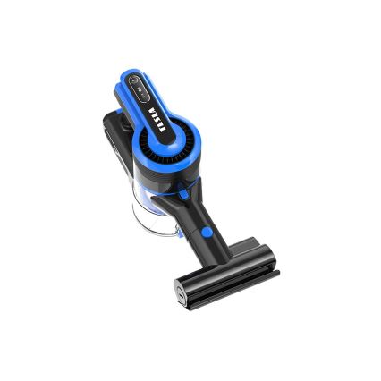 TESLA Electronics PureStar - Aspiradora escoba inalámbrica flexible 3en1 300W/2200 mAh negro/azul