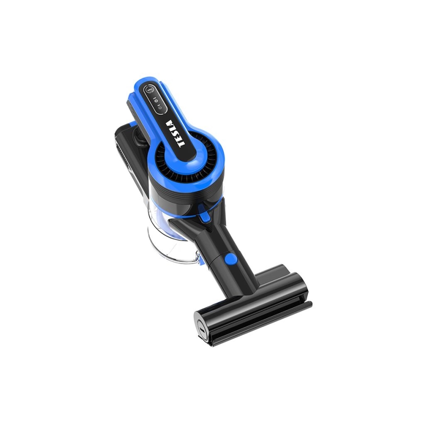TESLA Electronics PureStar - Aspiradora escoba inalámbrica flexible 3en1 300W/2200 mAh negro/azul