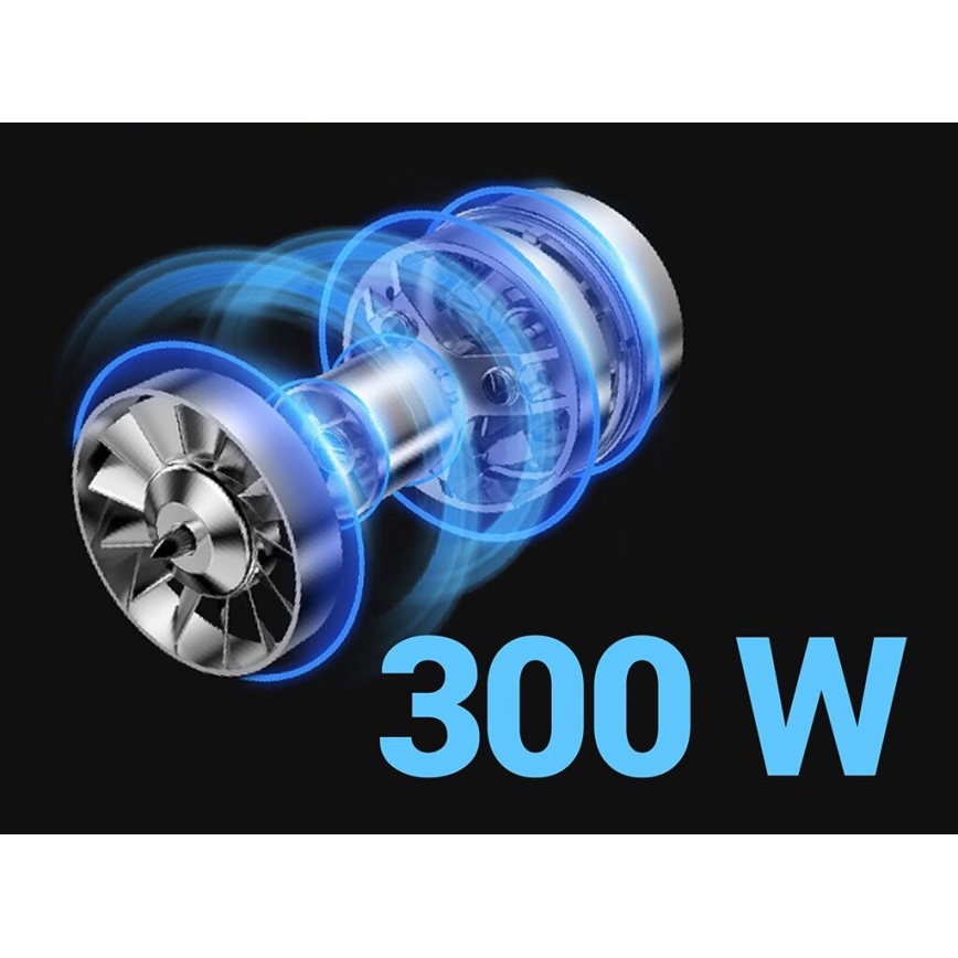 TESLA Electronics PureStar - Aspiradora escoba inalámbrica flexible 3en1 300W/2200 mAh negro/azul