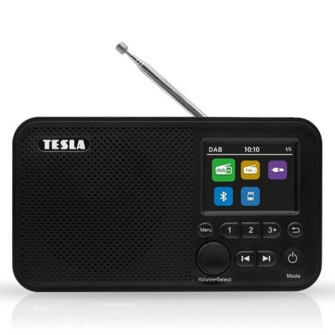 TESLA Electronics - Radio DAB+ FM 5W/1800 mAh negro