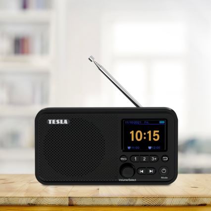 TESLA Electronics - Radio DAB+ FM 5W/1800 mAh negro