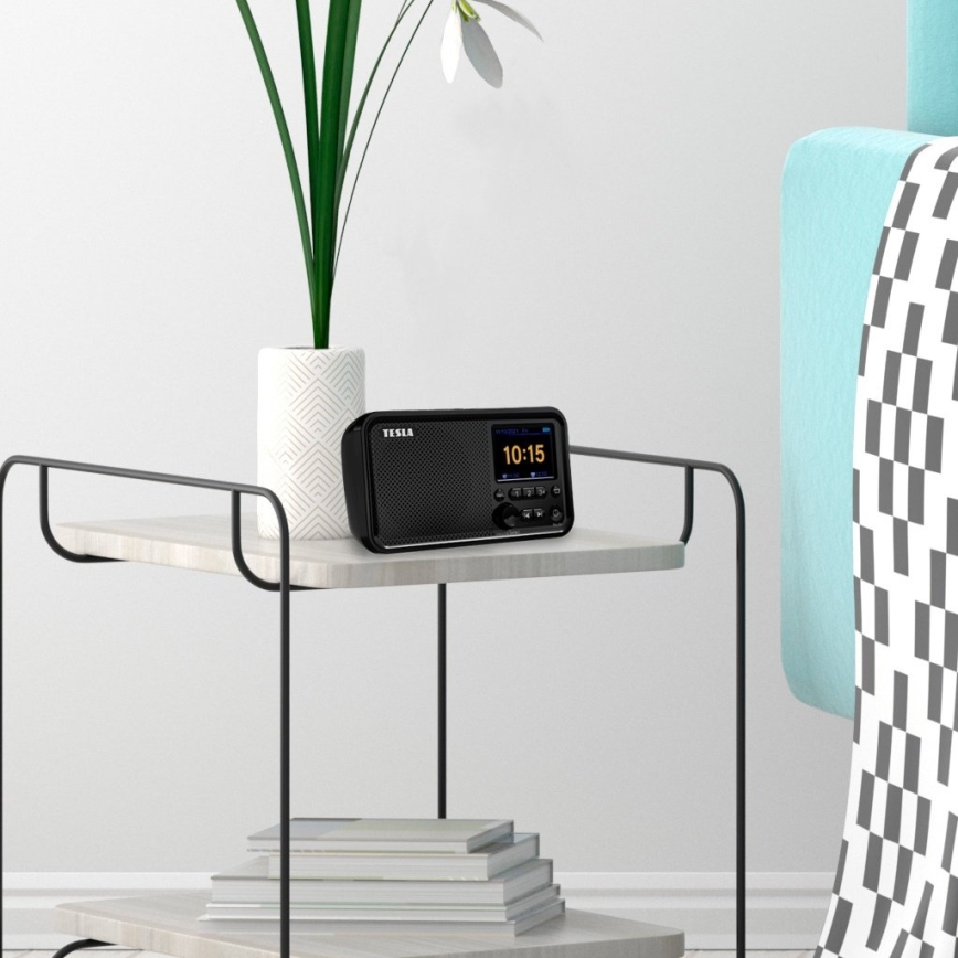 TESLA Electronics - Radio DAB+ FM 5W/1800 mAh negro
