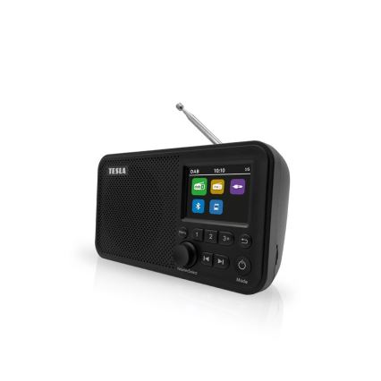 TESLA Electronics - Radio DAB+ FM 5W/1800 mAh negro