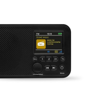 TESLA Electronics - Radio DAB+ FM 5W/1800 mAh negro