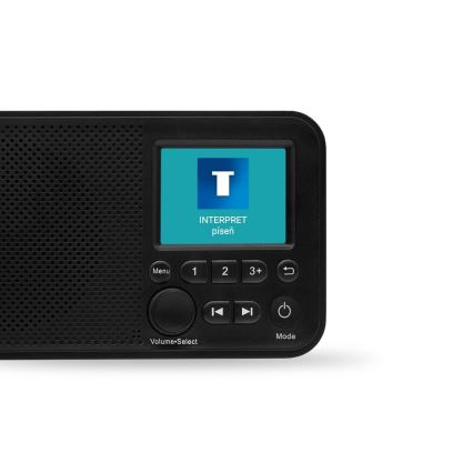 TESLA Electronics - Radio DAB+ FM 5W/1800 mAh negro