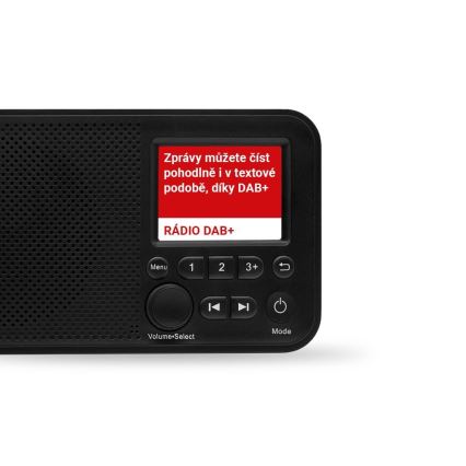 TESLA Electronics - Radio DAB+ FM 5W/1800 mAh negro