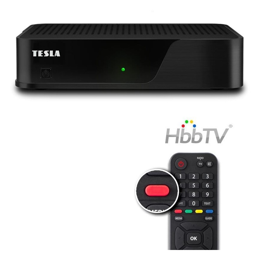 TESLA Electronics - Receptor DVB-T2 H.265 (HEVC) 12V + mando a distancia