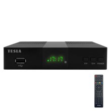TESLA Electronics - Receptor DVB-T2 H.265 (HEVC) 2xAAA + mando a distancia