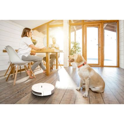 TESLA Electronics RoboStar - Robot aspirador inteligente 2en1 2500 mAh Wi-Fi Tuya blanco + control remoto