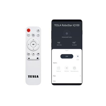 TESLA Electronics RoboStar - Robot aspirador inteligente 2en1 2500 mAh Wi-Fi Tuya blanco + control remoto
