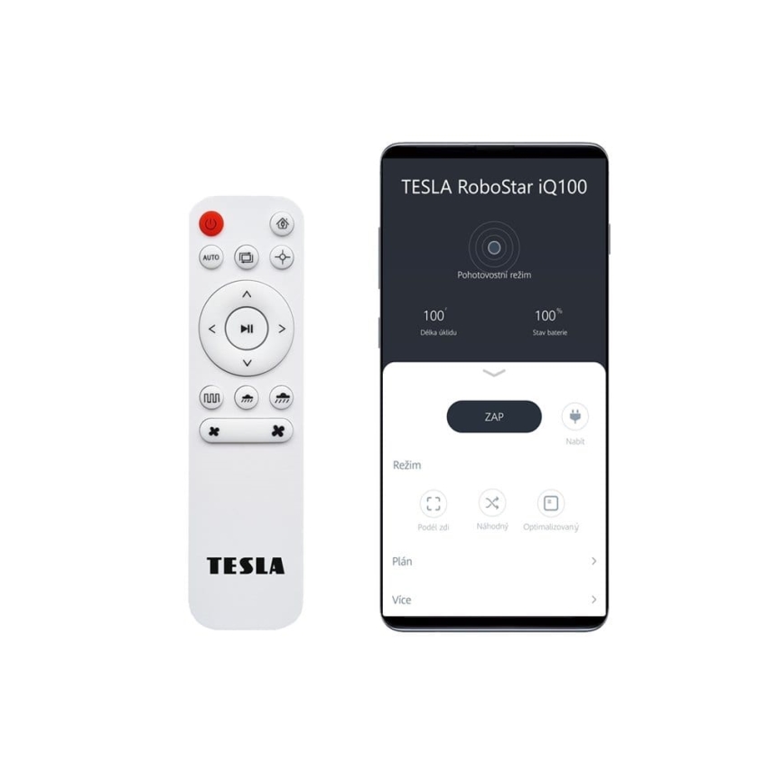 TESLA Electronics RoboStar - Robot aspirador inteligente 2en1 2500 mAh Wi-Fi Tuya blanco + control remoto
