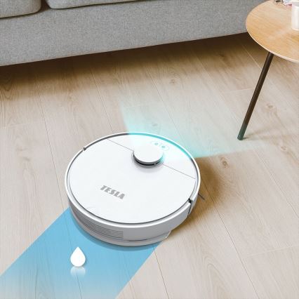 TESLA Electronics RoboStar - Robot aspirador inteligente 2en1 2550 mAh Wi-Fi blanco