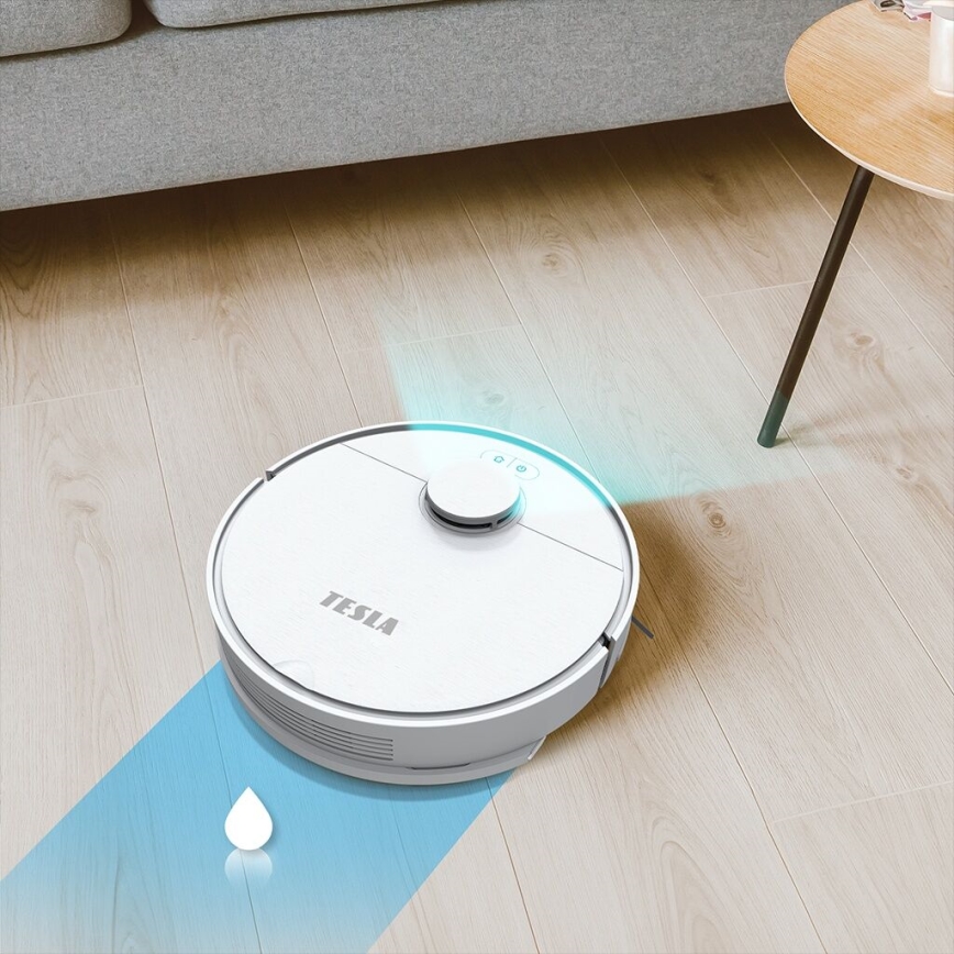TESLA Electronics RoboStar - Robot aspirador inteligente 2en1 2550 mAh Wi-Fi blanco