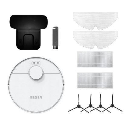 TESLA Electronics RoboStar - Robot aspirador inteligente 2en1 2550 mAh Wi-Fi blanco