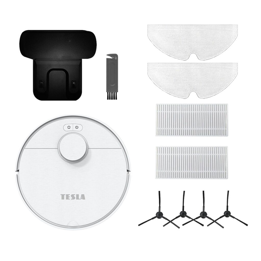 TESLA Electronics RoboStar - Robot aspirador inteligente 2en1 2550 mAh Wi-Fi blanco