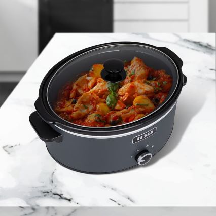 TESLA Electronics SlowCook - Olla de cocción lenta 6,5 l 270W/230V