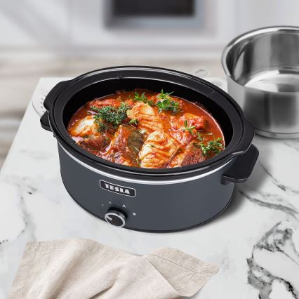 TESLA Electronics SlowCook - Olla de cocción lenta 6,5 l 270W/230V
