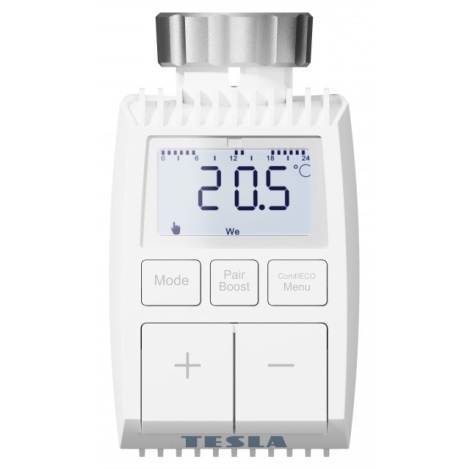 TESLA Smart - Cabezal termostático inteligente 2xAA ZigBee