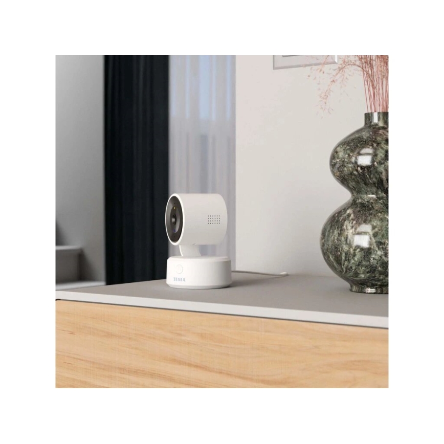 TESLA Smart - Cámara IP inteligente 360 3MPx 5V Wi-Fi