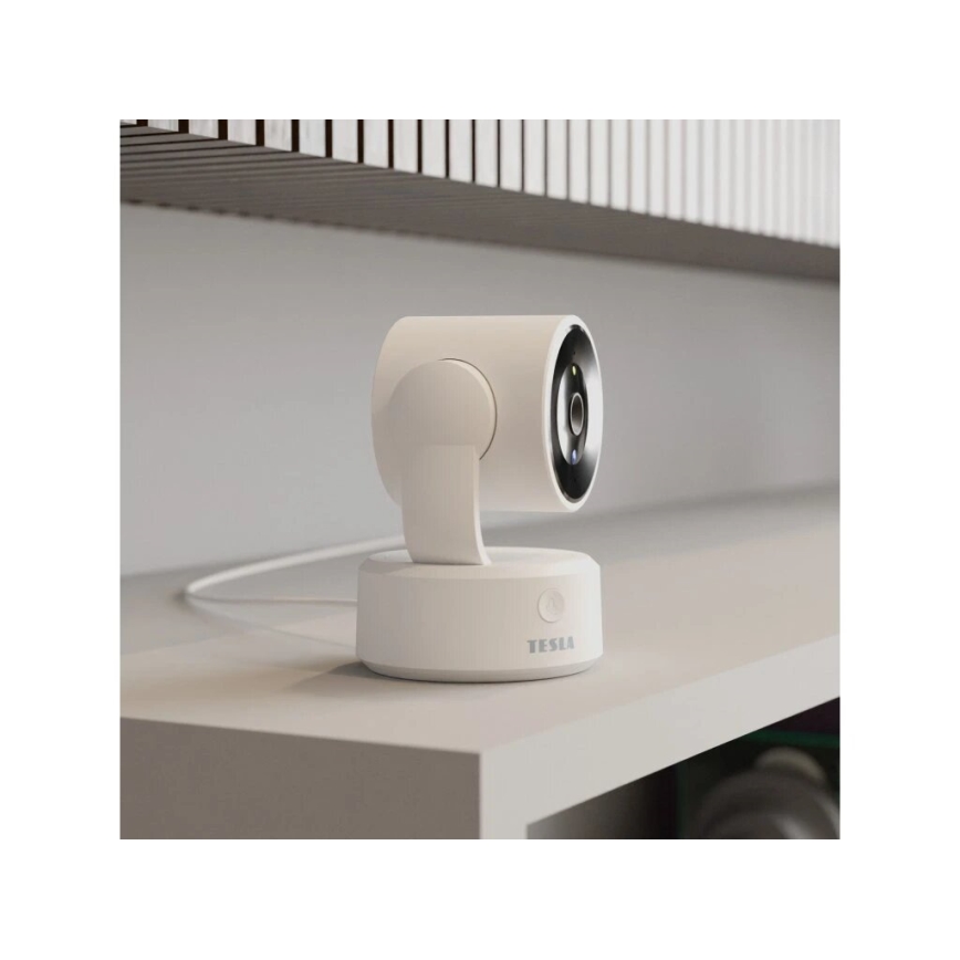TESLA Smart - Cámara IP inteligente 360 3MPx 5V Wi-Fi