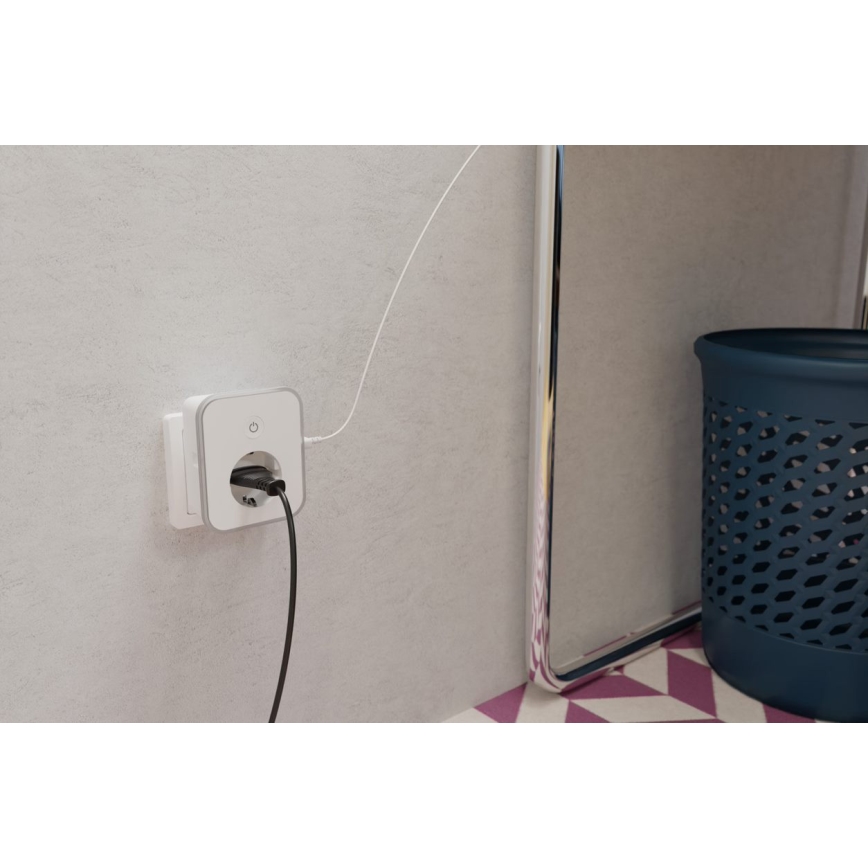 TESLA Smart - Enchufe inteligente 3690W/230V/16A 2xUSB/24W/5V Wi-Fi Tuya