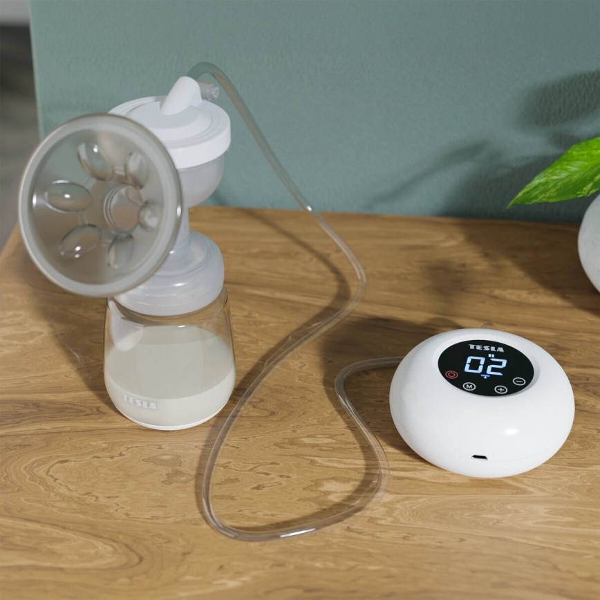 TESLA Smart - Extractor de leche eléctrico recargable 100 mAh