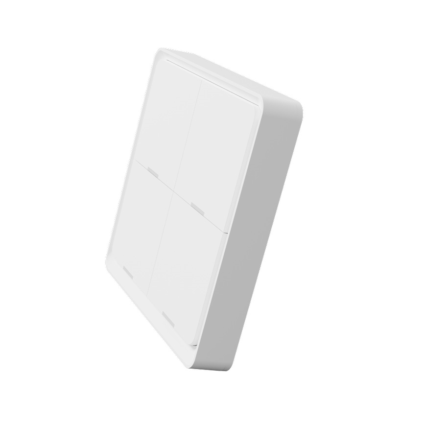 TESLA Smart - Interruptor inalámbrico inteligente para casa 4P 1xCR2430 ZigBee