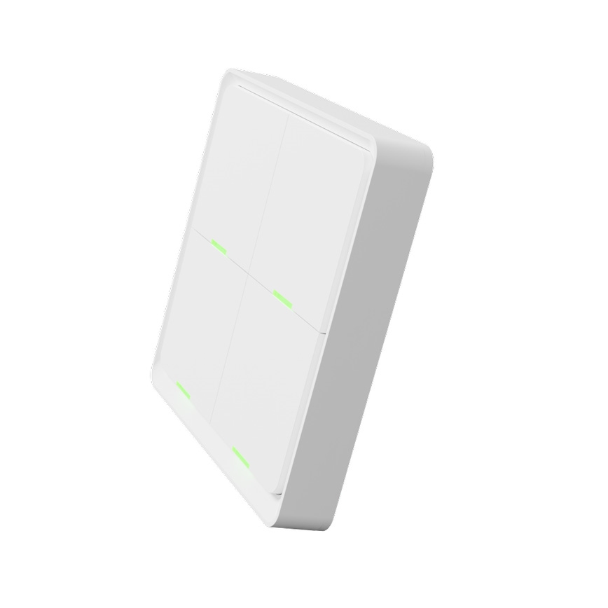 TESLA Smart - Interruptor inalámbrico inteligente para casa 4P 1xCR2430 ZigBee
