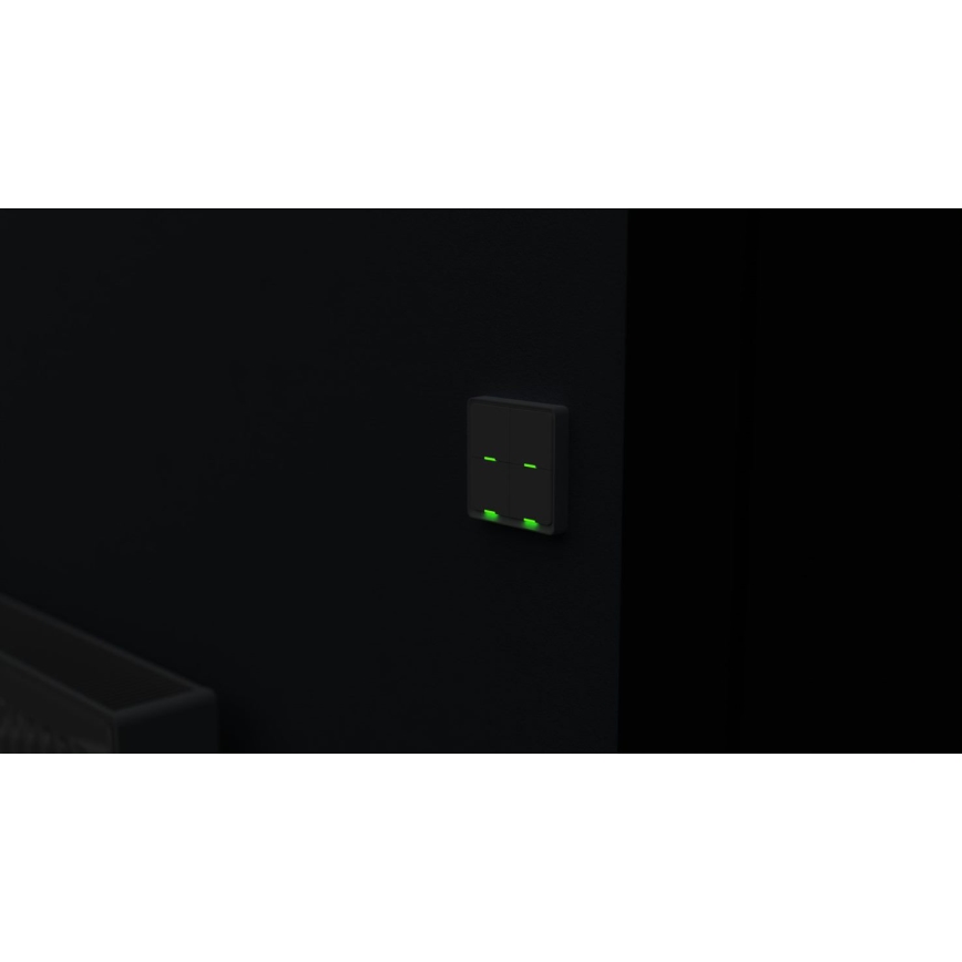 TESLA Smart - Interruptor inalámbrico inteligente para casa 4P 1xCR2430 ZigBee