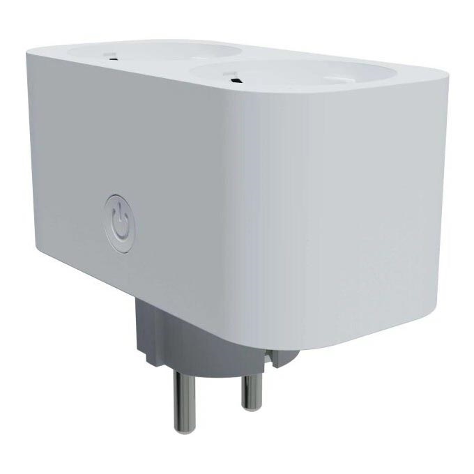 TESLA Smart - Regleta inteligente multicontactos 2x16A/230V Tipo F Wi-Fi Tuya