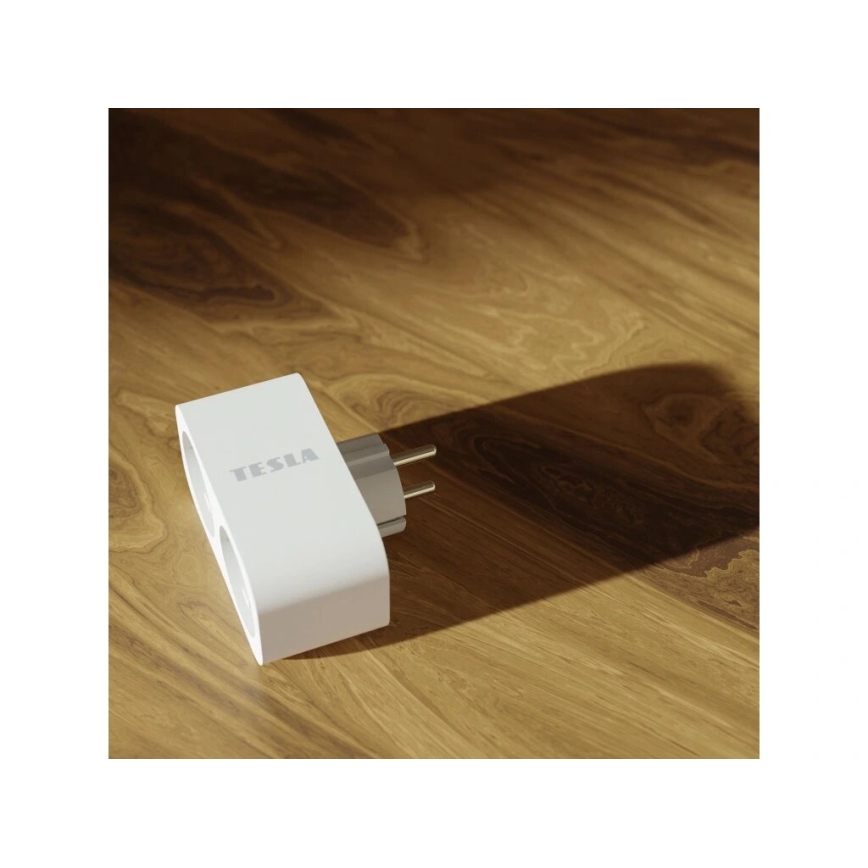 TESLA Smart - Regleta inteligente multicontactos 2x16A/230V Tipo F Wi-Fi Tuya