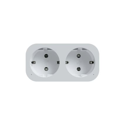 TESLA Smart - Regleta inteligente multicontactos 2x16A/230V Tipo F Wi-Fi Tuya