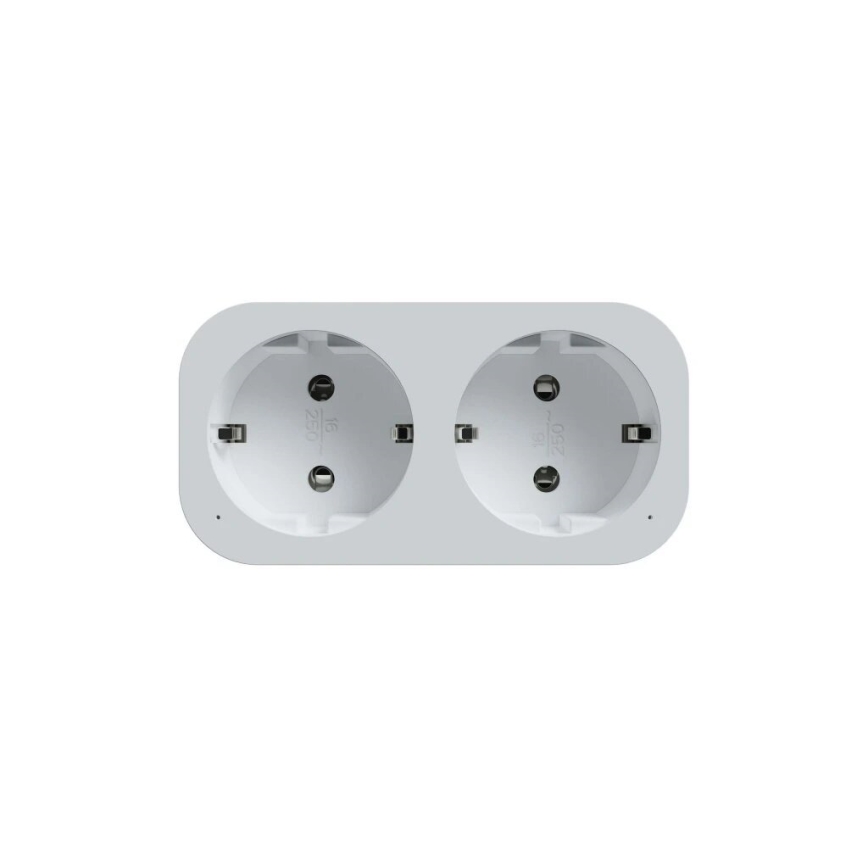 TESLA Smart - Regleta inteligente multicontactos 2x16A/230V Tipo F Wi-Fi Tuya