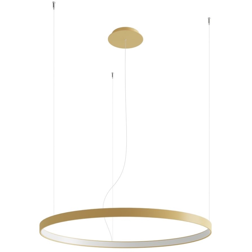 Thoro TH.174 - Lámpara LED colgante RIO LED/50W/230V CRI 90 3000K diá. 78 cm dorado