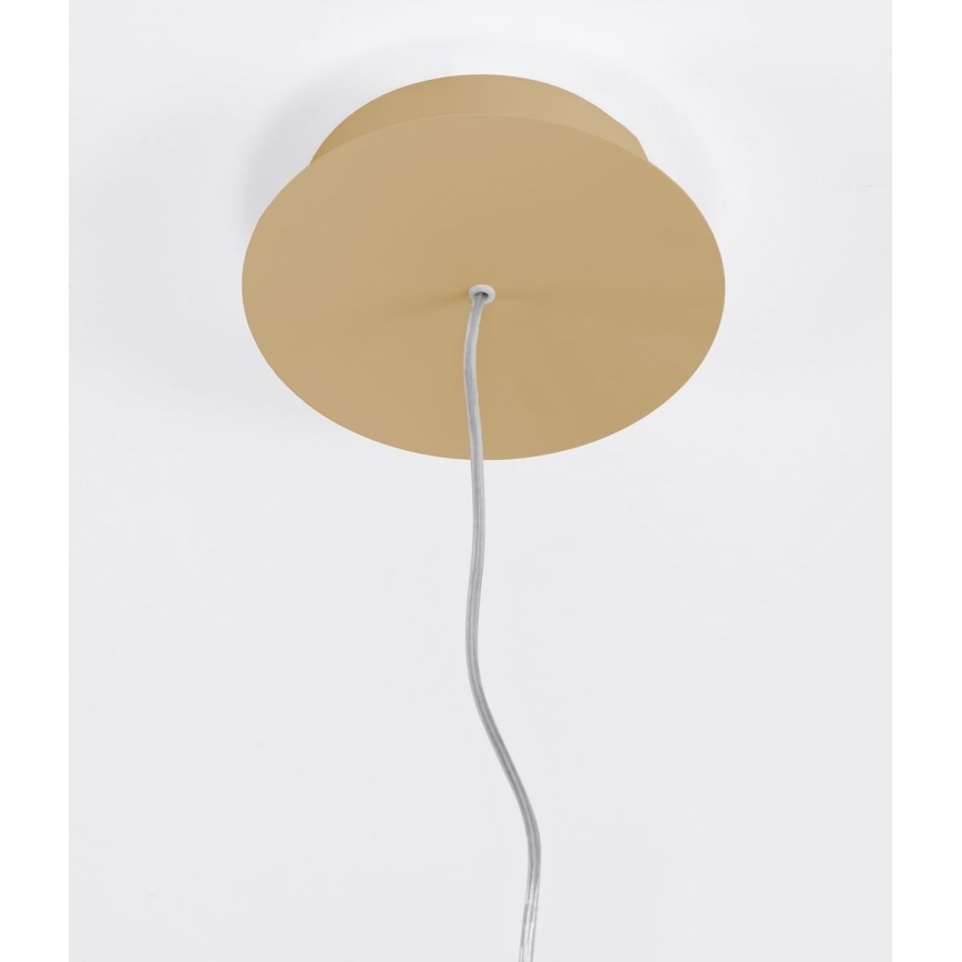 Thoro TH.216 - Lámpara LED colgante RIO LED/30W/230V CRI 90 3000K diá. 55 cm dorado