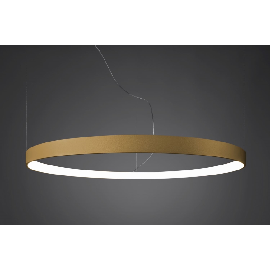 Thoro TH.217 - Lámpara LED colgante RIO LED/30W/230V CRI 95 4000K diá. 55 cm dorado