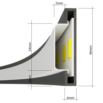 Thoro TH.217 - Lámpara LED colgante RIO LED/30W/230V CRI 95 4000K diá. 55 cm dorado