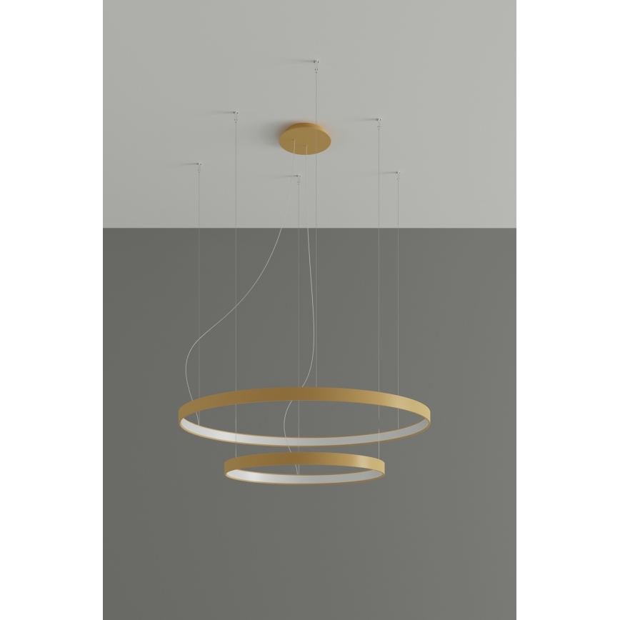 Thoro TH.268 - Lámpara LED colgante RIO LED/80W/230V CRI 95 4000K dorado