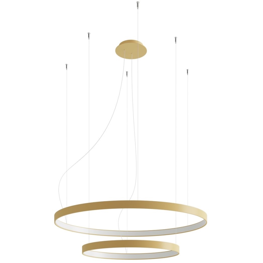 Thoro TH.268 - Lámpara LED colgante RIO LED/80W/230V CRI 95 4000K dorado